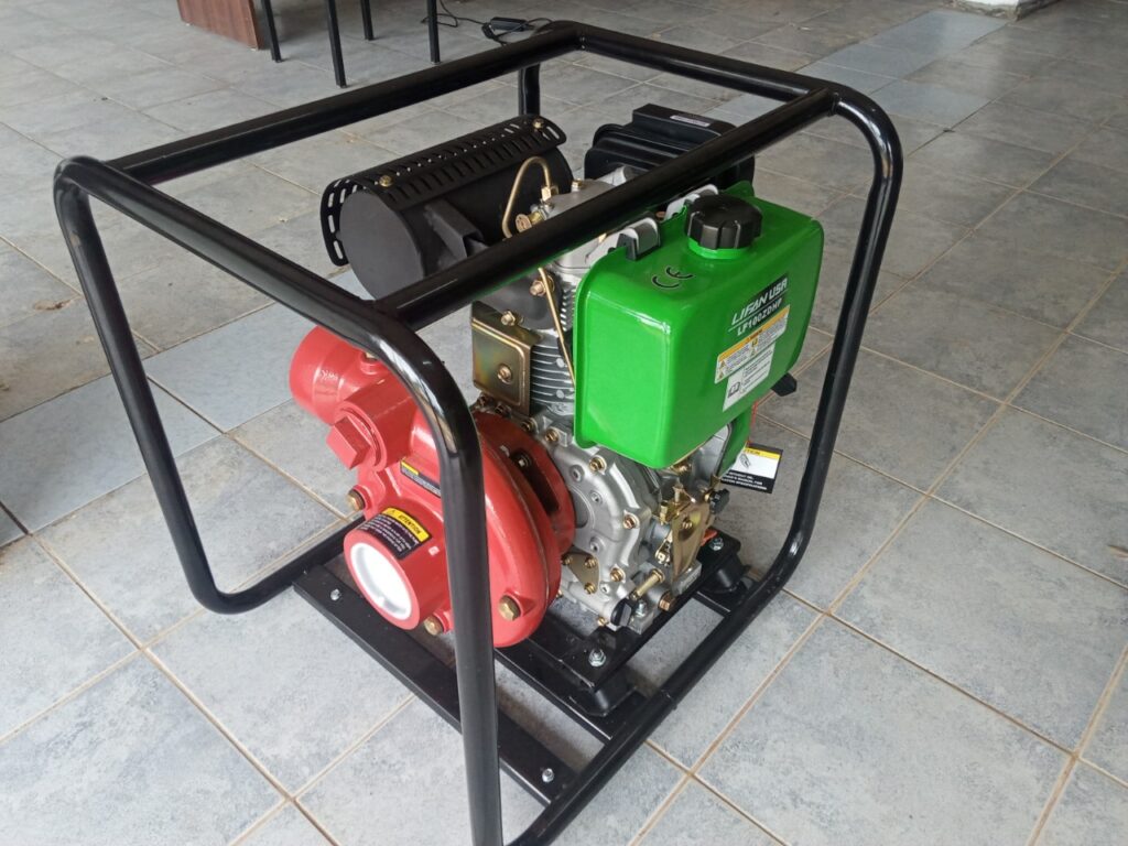 A high pressure diesel water pump in Kenya
